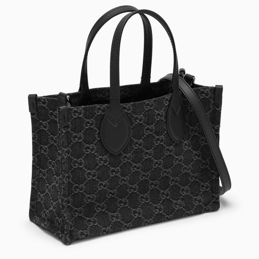 Gucci Medium Ophidia Black/Grey Shopping Bag Women