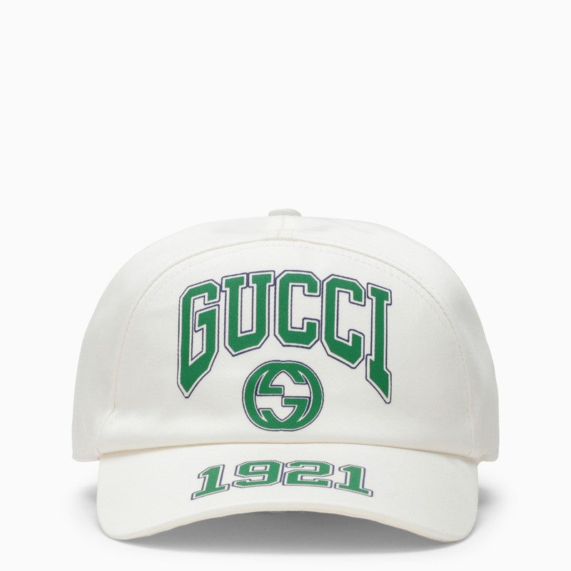 Gucci White Baseball Cap With Logo Men