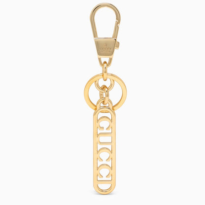 Gucci Golden Key Ring With Logo Women