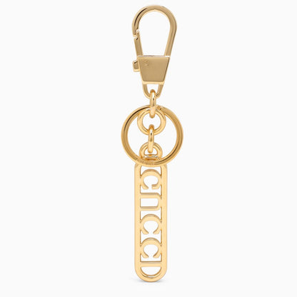 Gucci Golden Key Ring With Logo Women