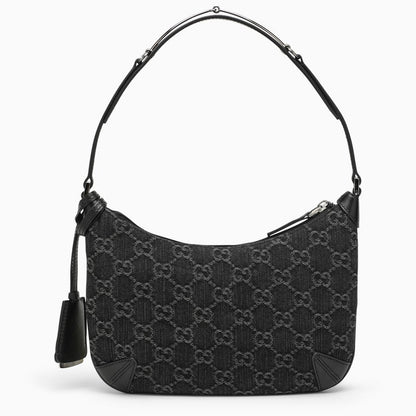 Gucci Horsebit Small Shoulder Bag Black/Grey Women