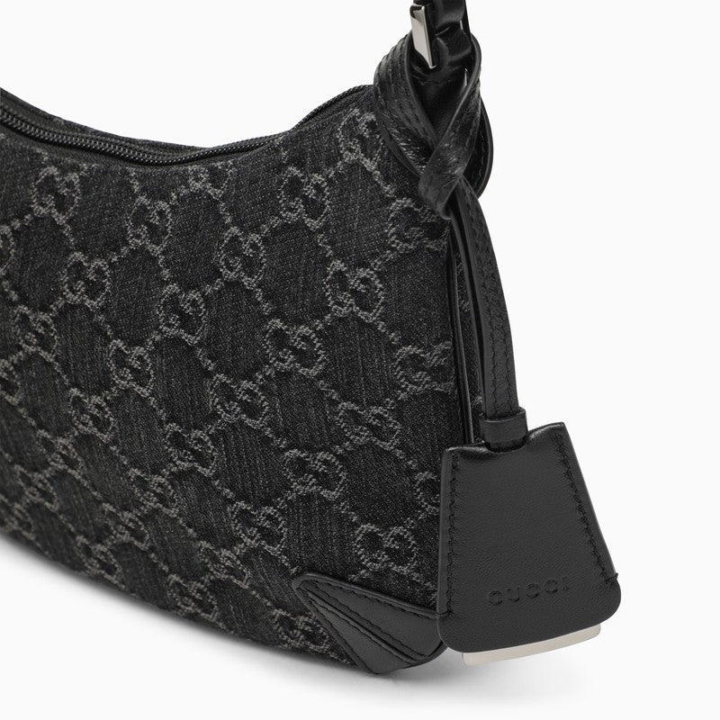 Gucci Horsebit Small Shoulder Bag Black/Grey Women