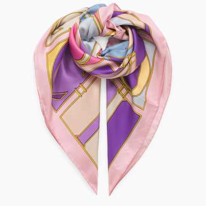 Gucci Multicoloured Pink Silk Scarf Women