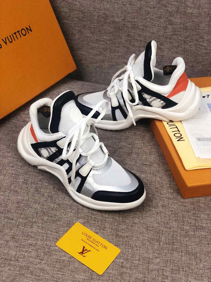 The Bags Vibe - Louis Vuitton Archlight White Black Orange Sneaker