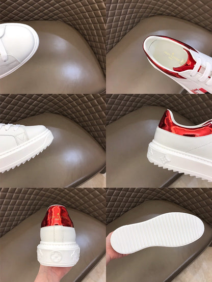 The Bags Vibe - Louis Vuitton Time Out Red White Sneaker