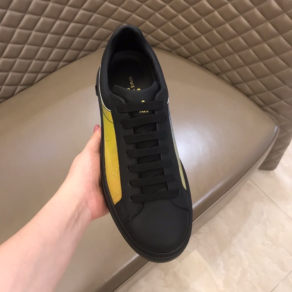 The Bags Vibe - Louis Vuitton Time Out Black Yellow Sneaker