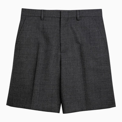 Gucci Grey Wool Bermuda Shorts Women