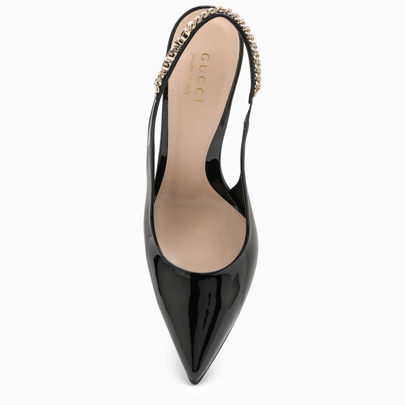 Gucci Signorina Pumps In Black Patent Leather Women