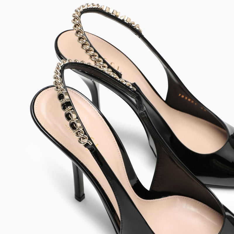 Gucci Signorina Pumps In Black Patent Leather Women