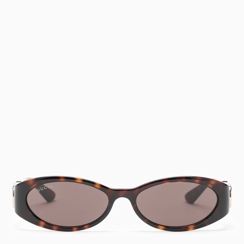 Gucci Tortoiseshell Oval Sunglasses Women