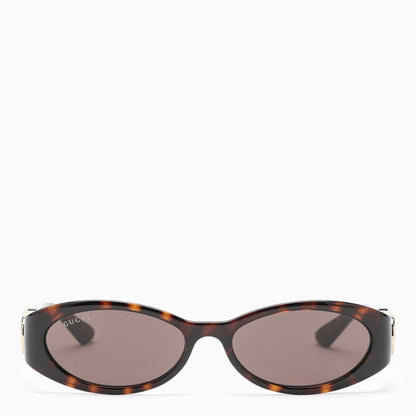 Gucci Tortoiseshell Oval Sunglasses Women