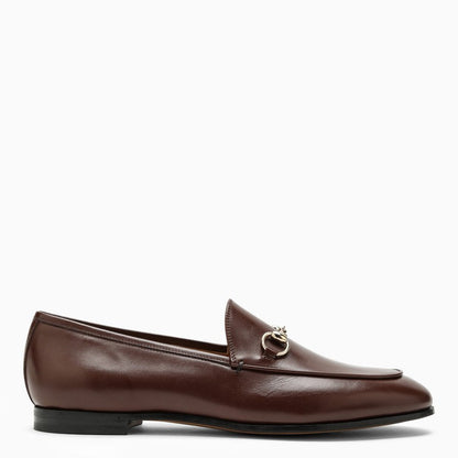 Gucci Brown Leather Jordaan Loafer Women