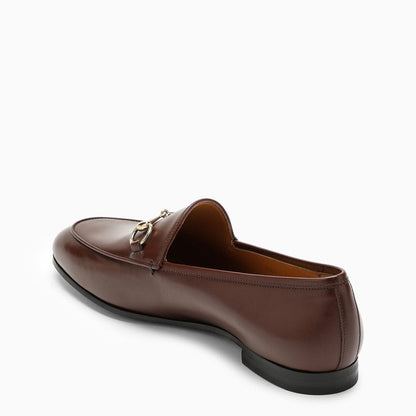 Gucci Brown Leather Jordaan Loafer Women