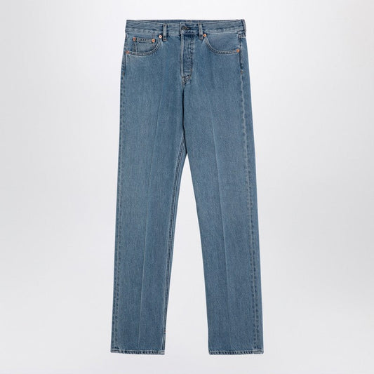 Gucci Blue Washed-Out Denim Jeans Women