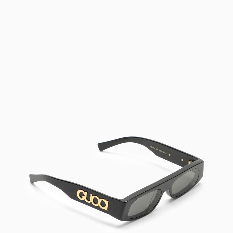 Gucci Black Acetate Geometric Sunglasses Women