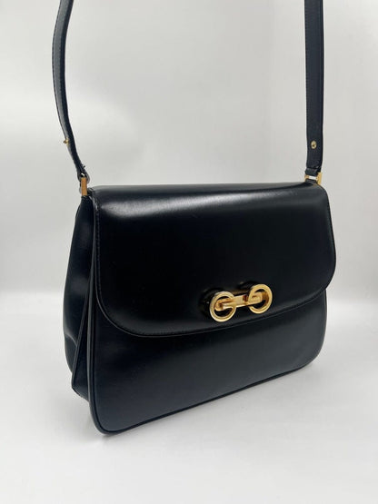 Stunning Vintage Gucci Box Bag - Black Leather