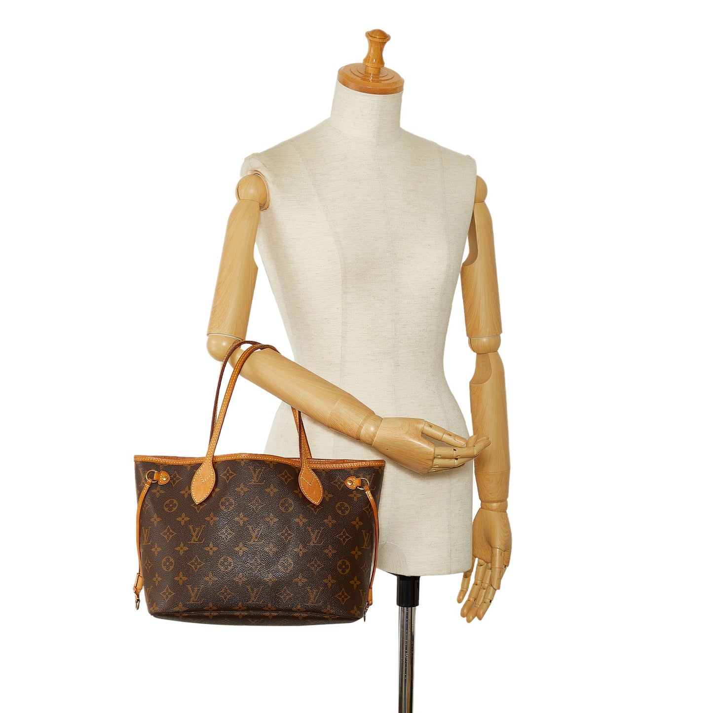 Brown Louis Vuitton Monogram Neverfull PM Tote Bag