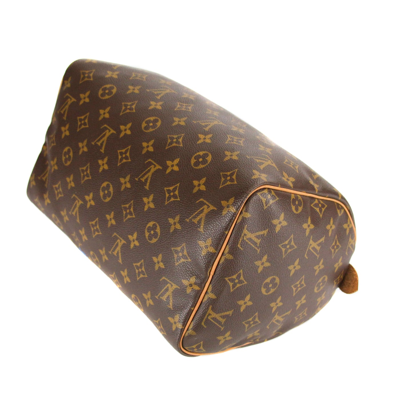 Upcycled Louis Vuitton Speedy 30 Monogram Canvas - Blue Specter