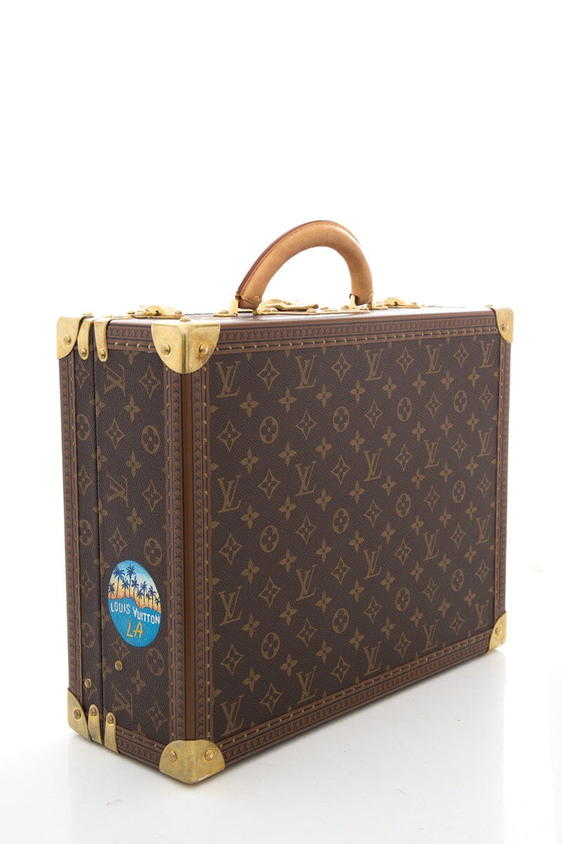 Louis Vuitton Brown Monogram & Multicolor Handpainted Trunk