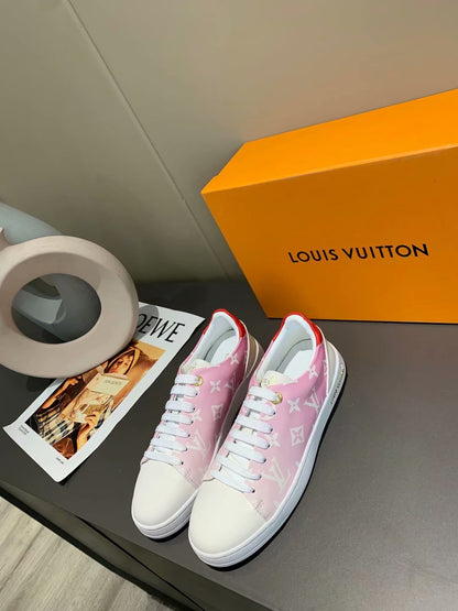 The Bags Vibe - Louis Vuitton Time Out Orange White Sneaker