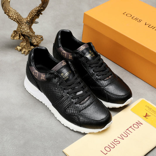 The Bags Vibe - Louis Vuitton Run Away Low Top Black Brown Sneaker