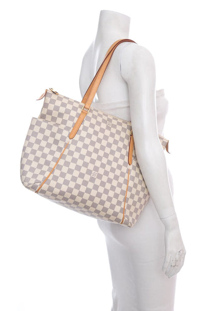 Louis Vuitton White Damier Azur Totally Handbag