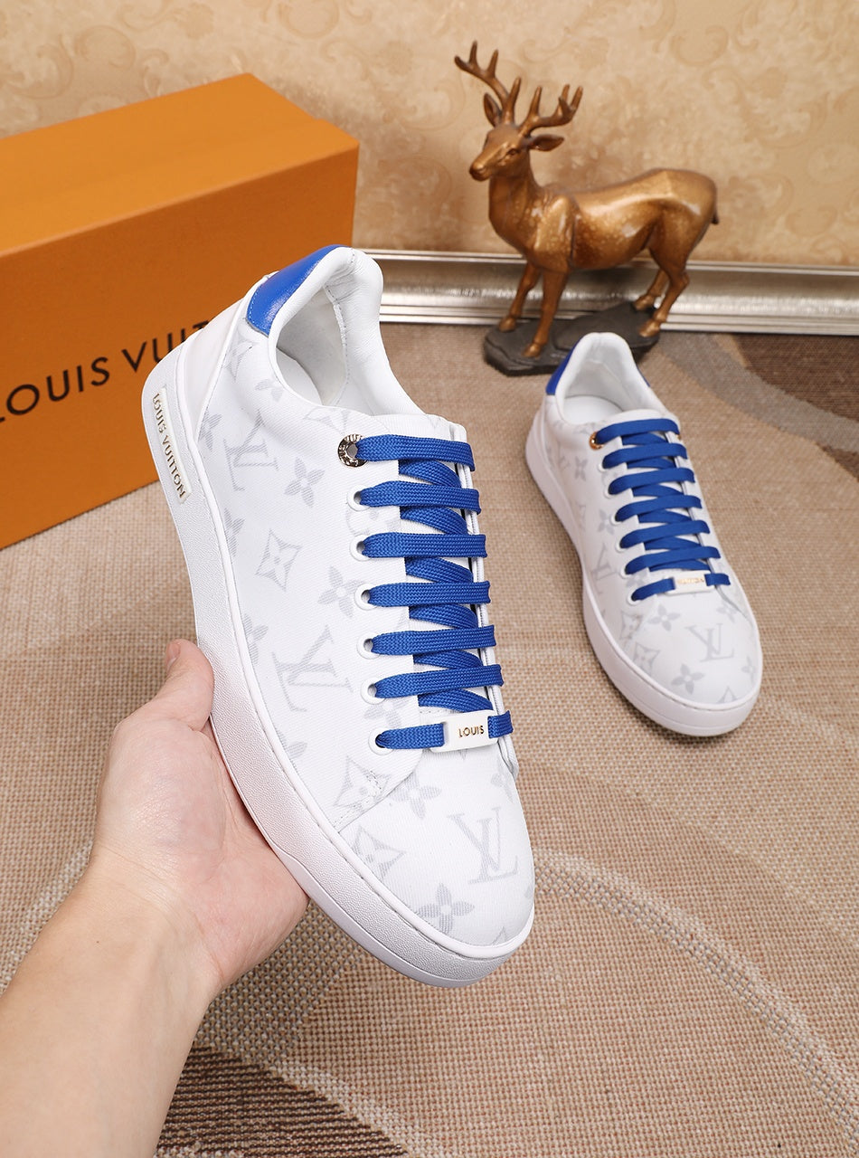 The Bags Vibe - Louis Vuitton Time Out Blue And White Sneaker