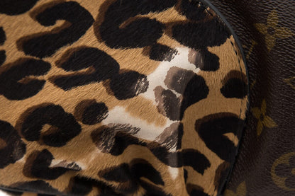 Louis Vuitton Brown Monogram Leopard Polly Handbag