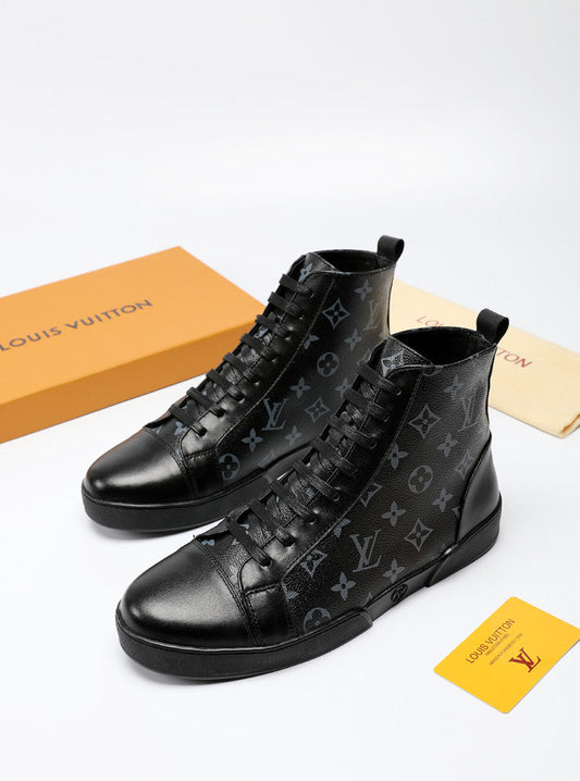 The Bags Vibe - Louis Vuitton High LWnogram Black Boot Sneaker