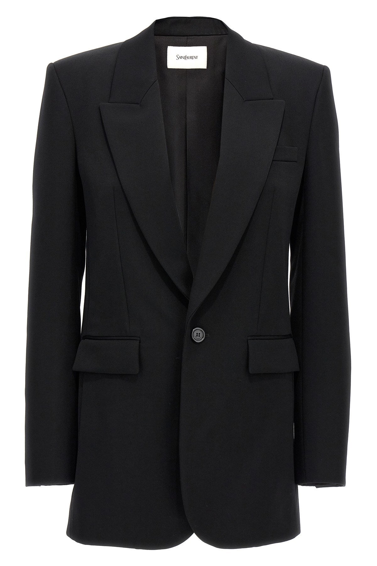 Saint Laurent Women Single-Breasted Wool Blazer