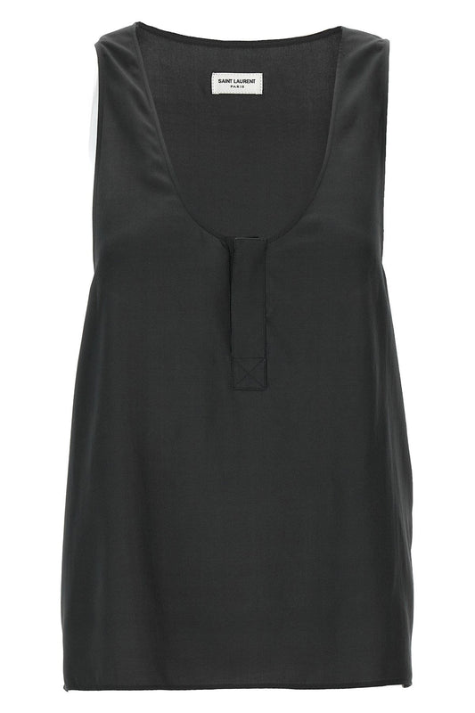 Saint Laurent Women Silk Tank Top