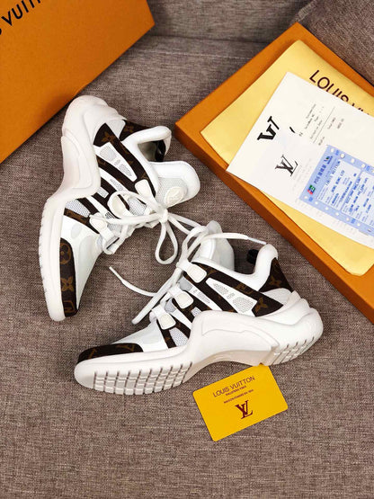 The Bags Vibe - Louis Vuitton Archlight White Brown Sneaker