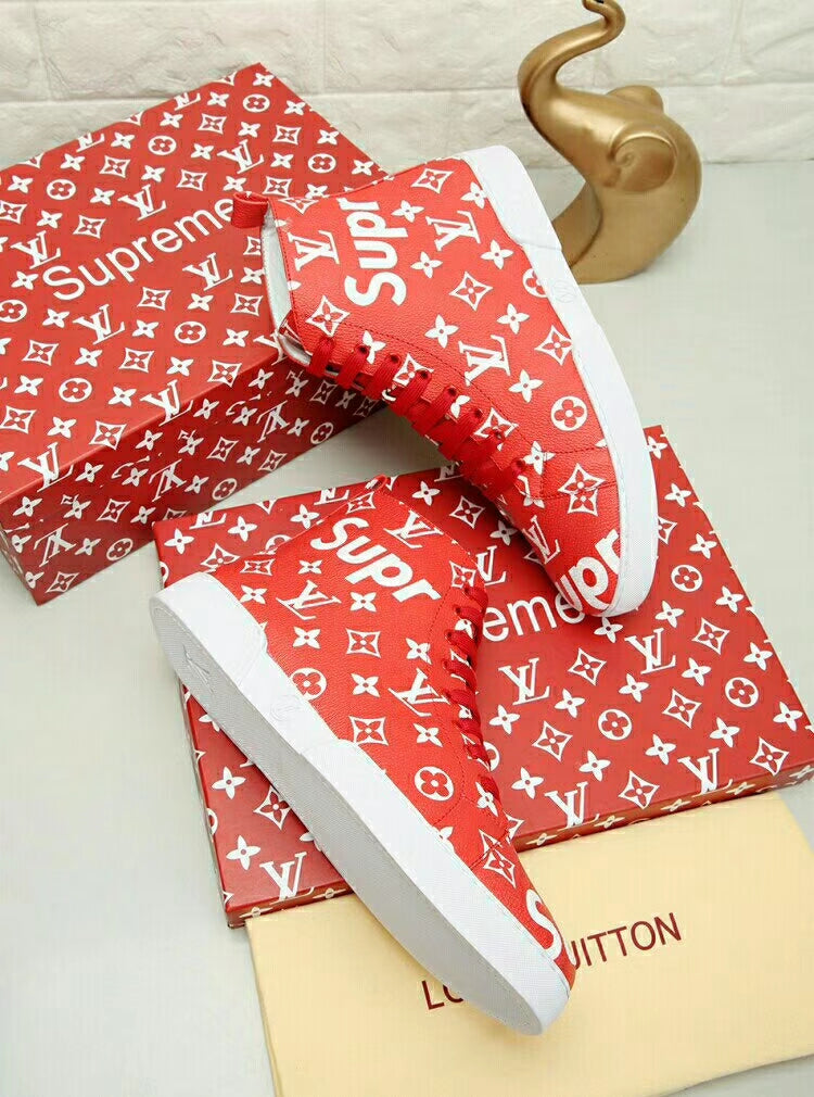 The Bags Vibe - Louis Vuitton Stellar Trainer Boot Red S Sneaker