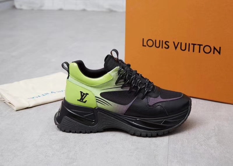 The Bags Vibe - Louis Vuitton Run Away Green Black Sneaker