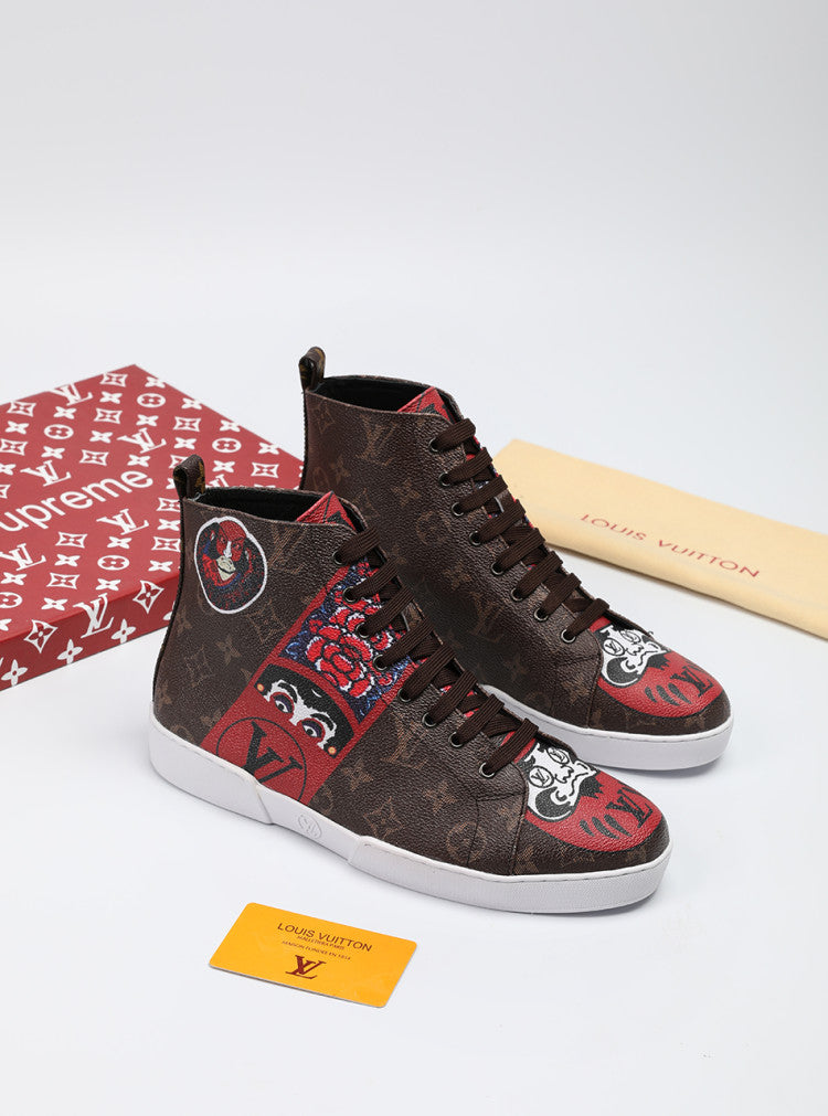 The Bags Vibe - Louis Vuitton Stellar Trainer Boot Brown Sneaker