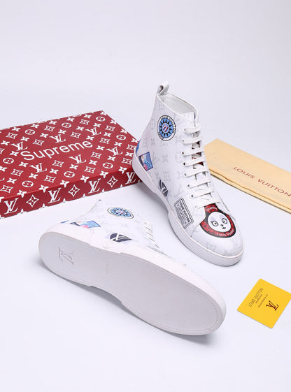 The Bags Vibe - Louis Vuitton Stellar Trainer Boot White Sneaker