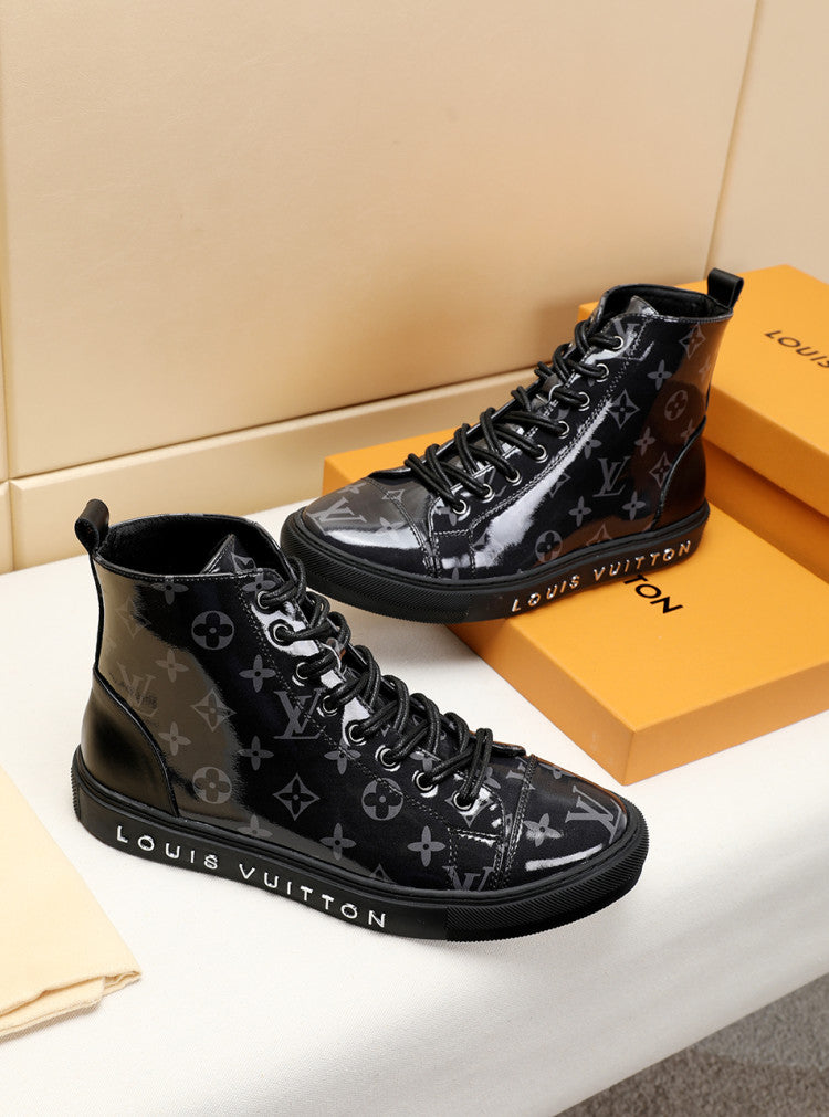 The Bags Vibe - Louis Vuitton Stellar Trainer Boot Black Sneaker