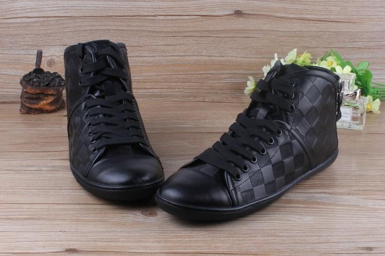 The Bags Vibe - Louis Vuitton Style Chucks Black Sneaker