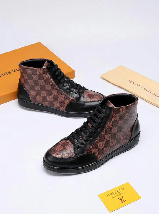 The Bags Vibe - Louis Vuitton HIgh Top Brown Sneaker