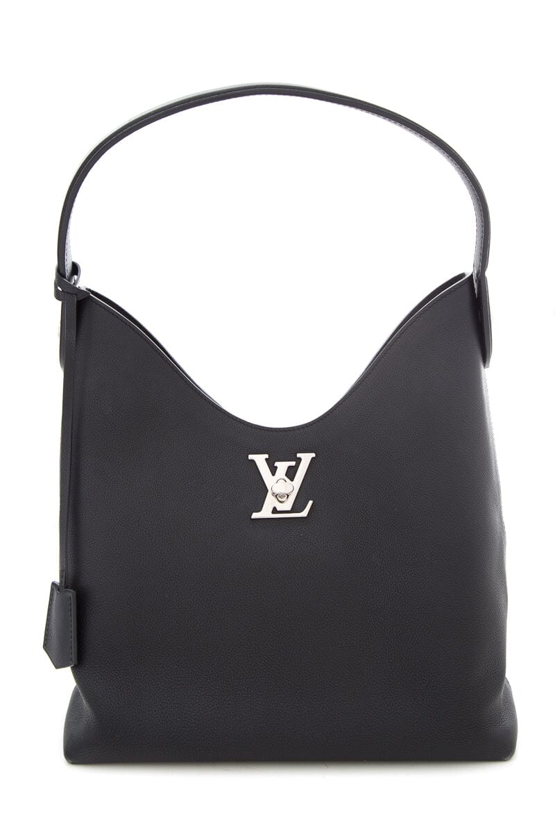 Louis Vuitton Black Lockme Hobo Handbag