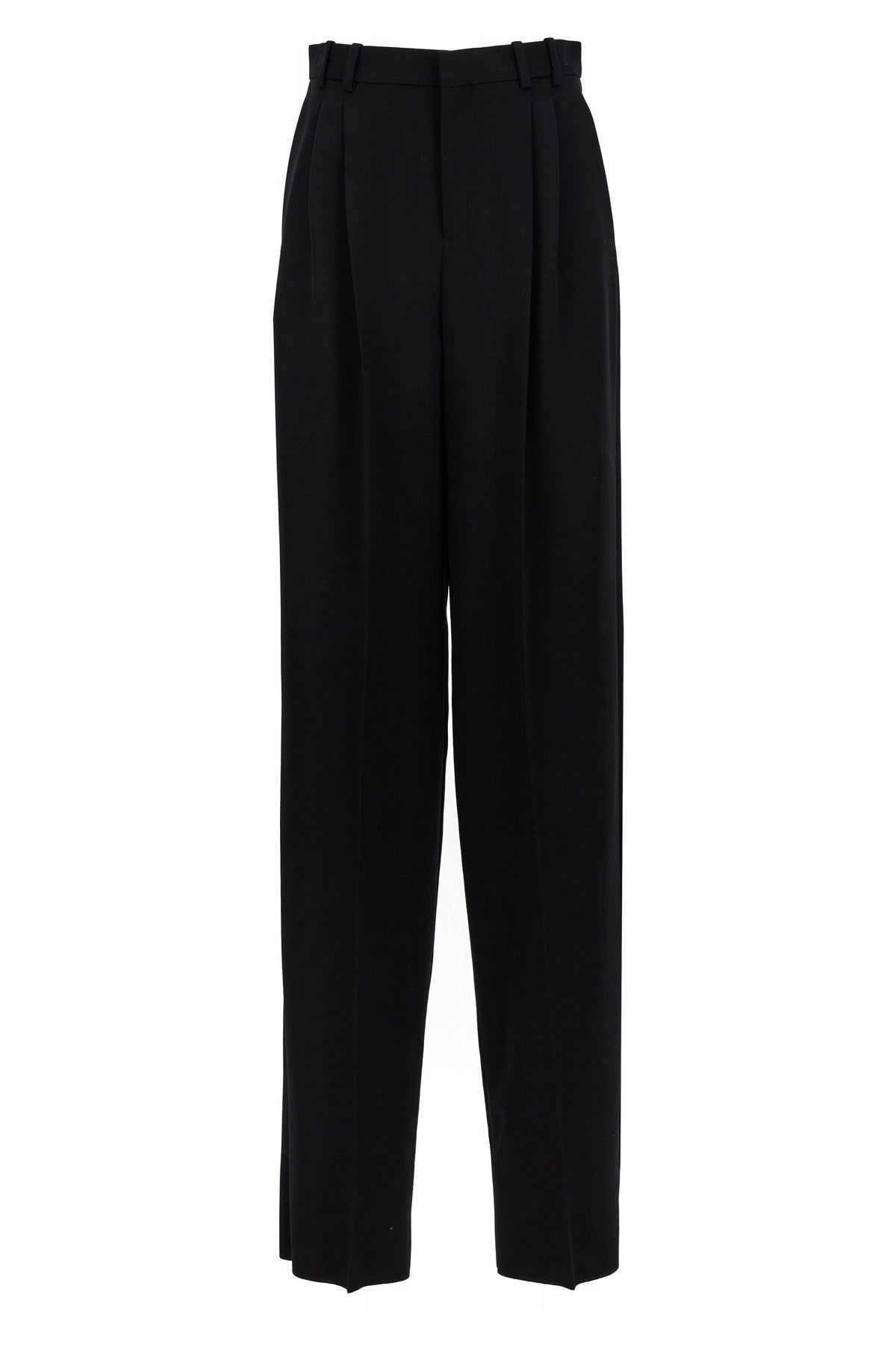 Saint Laurent Women Grain De Poudre Pants