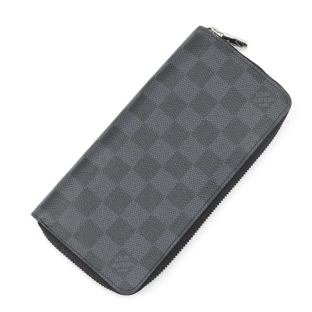 LOUIS VUITTON Zippy wallet Vertical Noir N63095 Damier Graphite