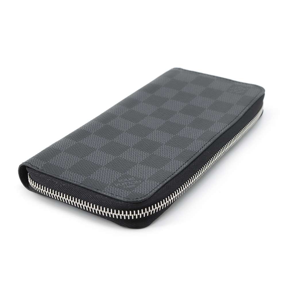 LOUIS VUITTON Zippy wallet Vertical Noir N63095 Damier Graphite