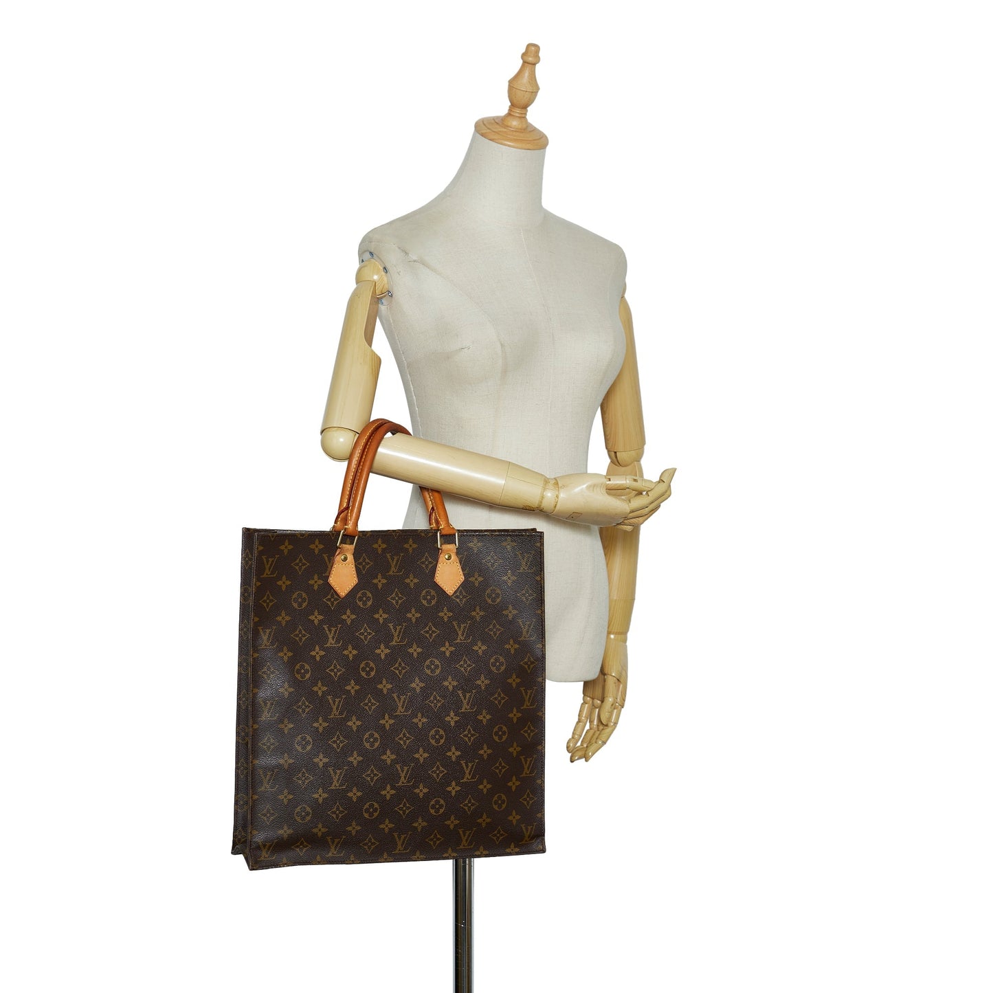 Brown Louis Vuitton Monogram Sac Plat Tote Bag