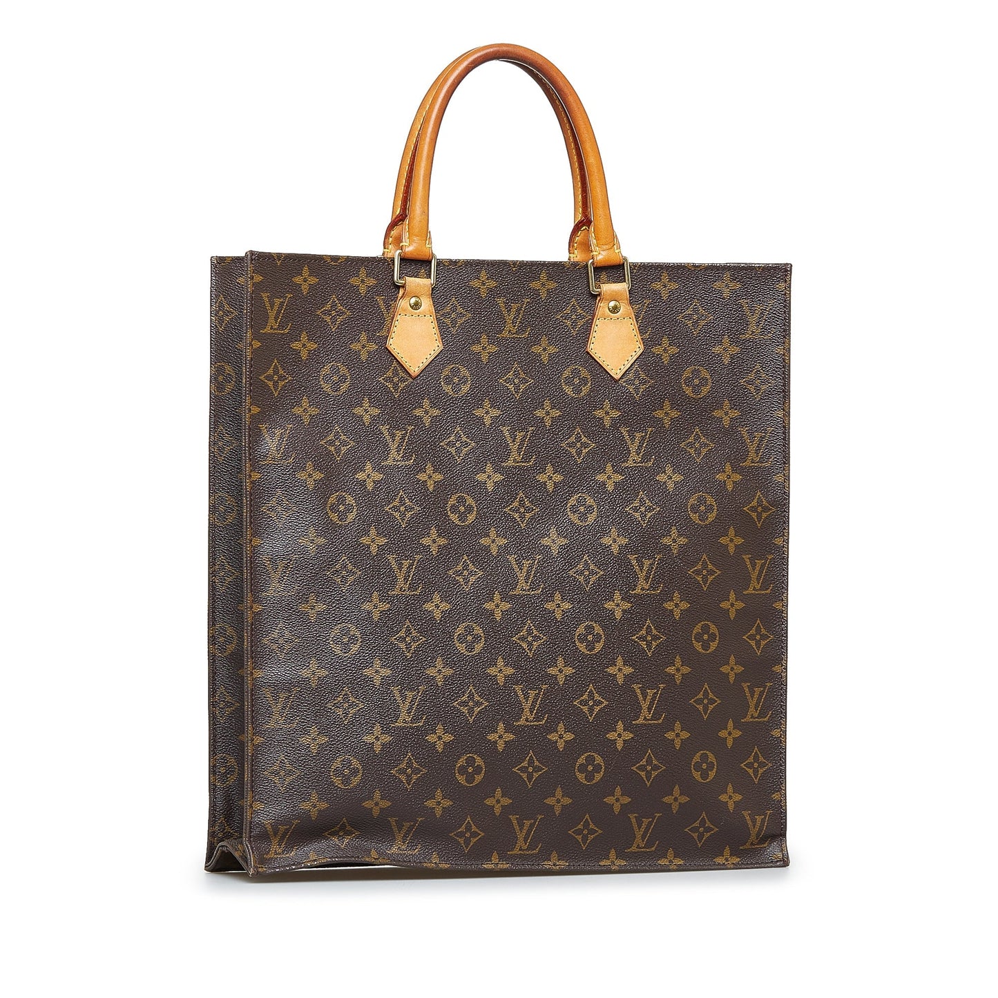 Brown Louis Vuitton Monogram Sac Plat Tote Bag