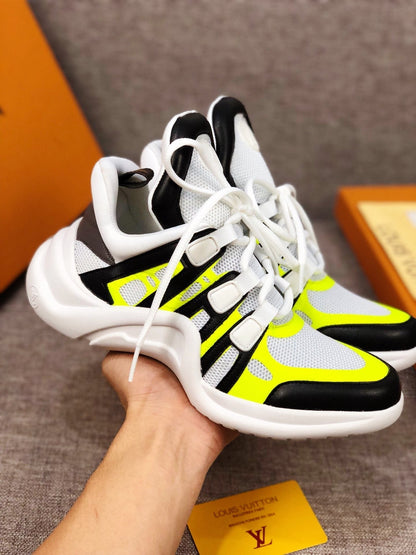 The Bags Vibe - Louis Vuitton Archlight Black White Yellow Sneaker