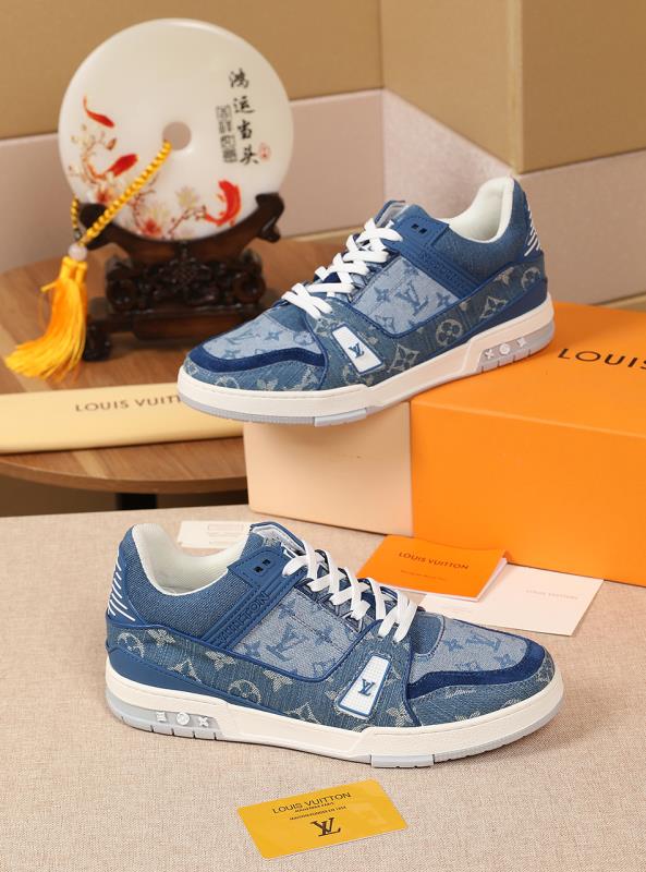 The Bags Vibe - Louis Vuitton Traners Vert Blue Sneaker