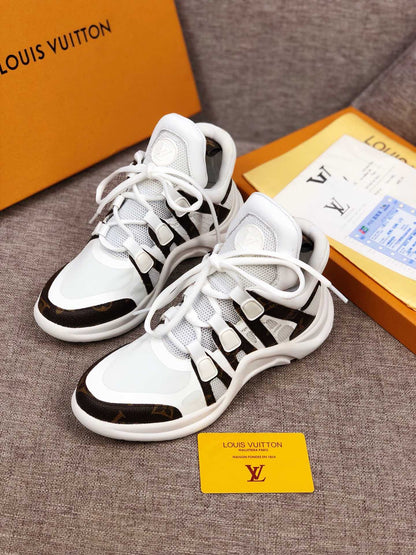 The Bags Vibe - Louis Vuitton Archlight White Brown Sneaker