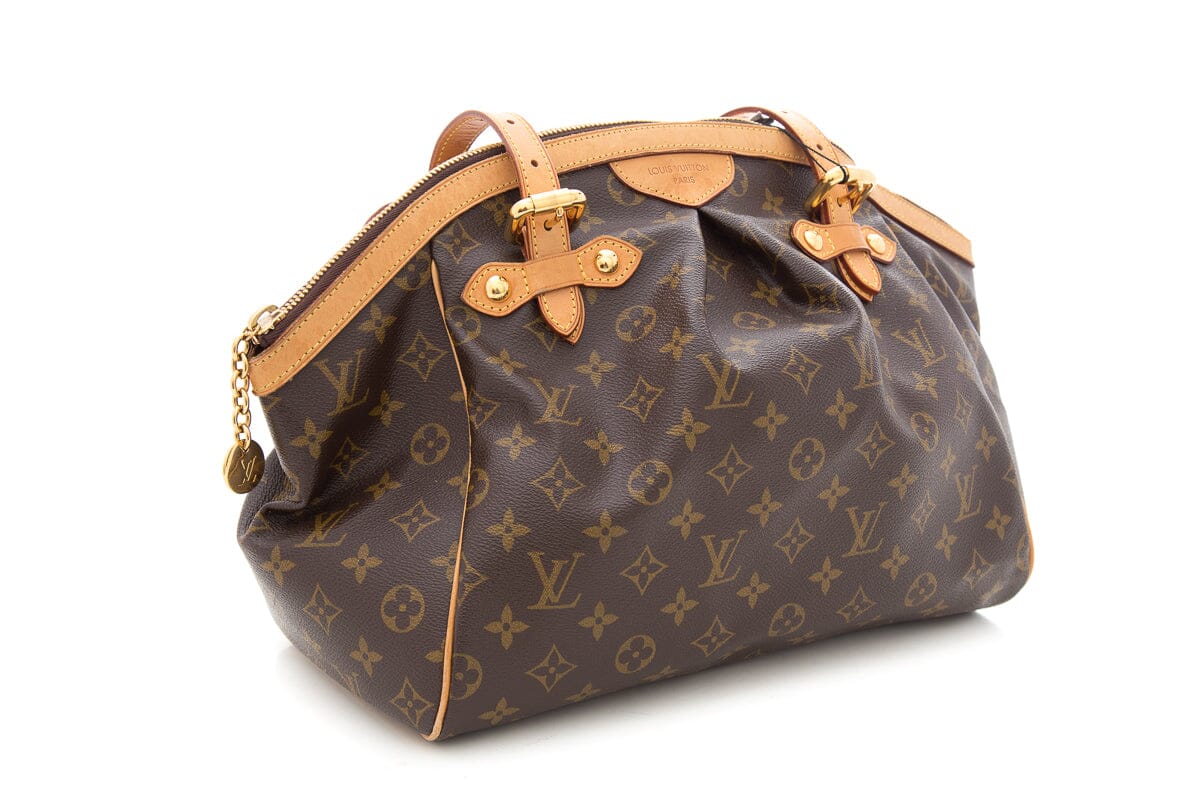 Louis Vuitton Tivoli GM Brown Mongram Canvas Leather Bag