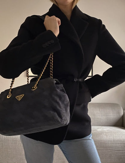 Vintage Prada Suede Tote